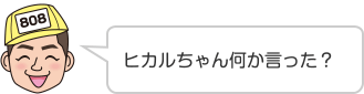 ヒカルちゃん何か言った？